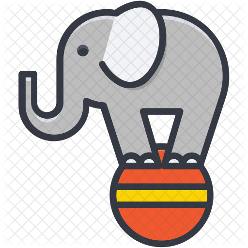 Circus Elephant Icon - Elephants (512x512)