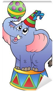 Circus Elephant Cartoon (400x400)