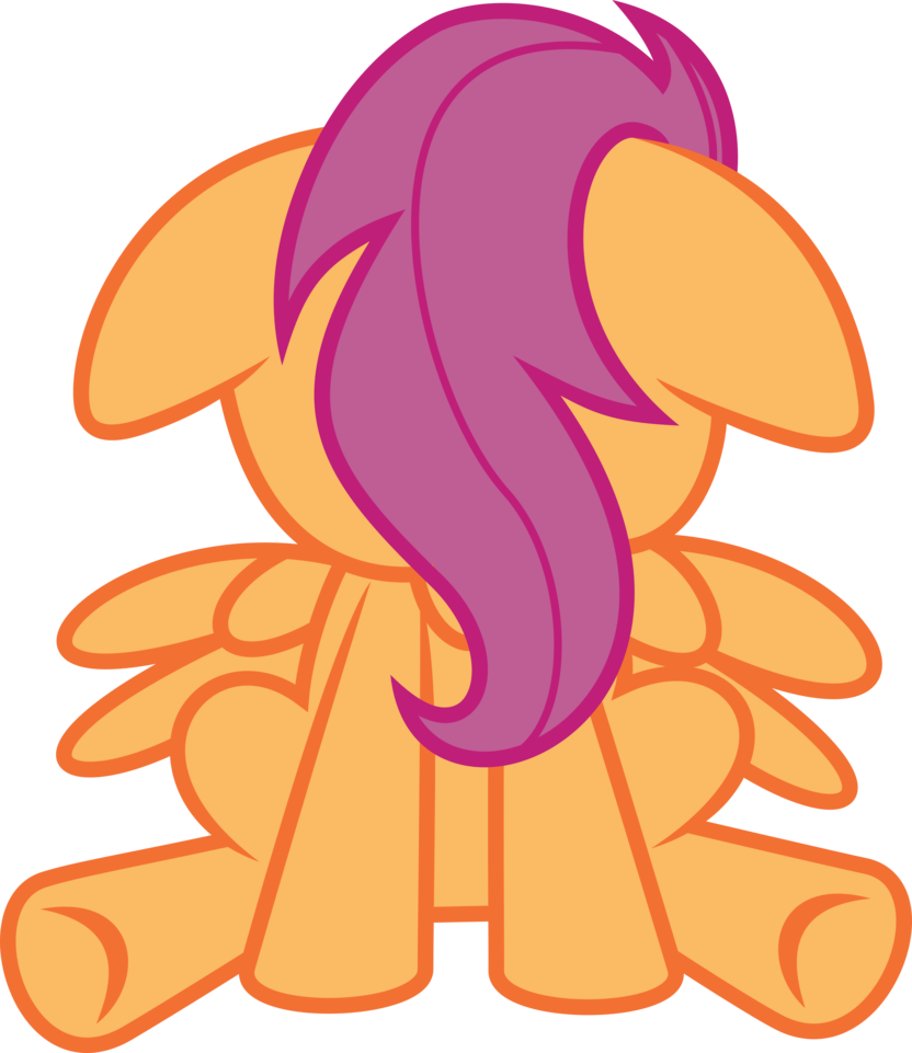 Sad Little Scootaloo By Deadparrot22 - My Little Pony Scootaloo Sad (832x961)