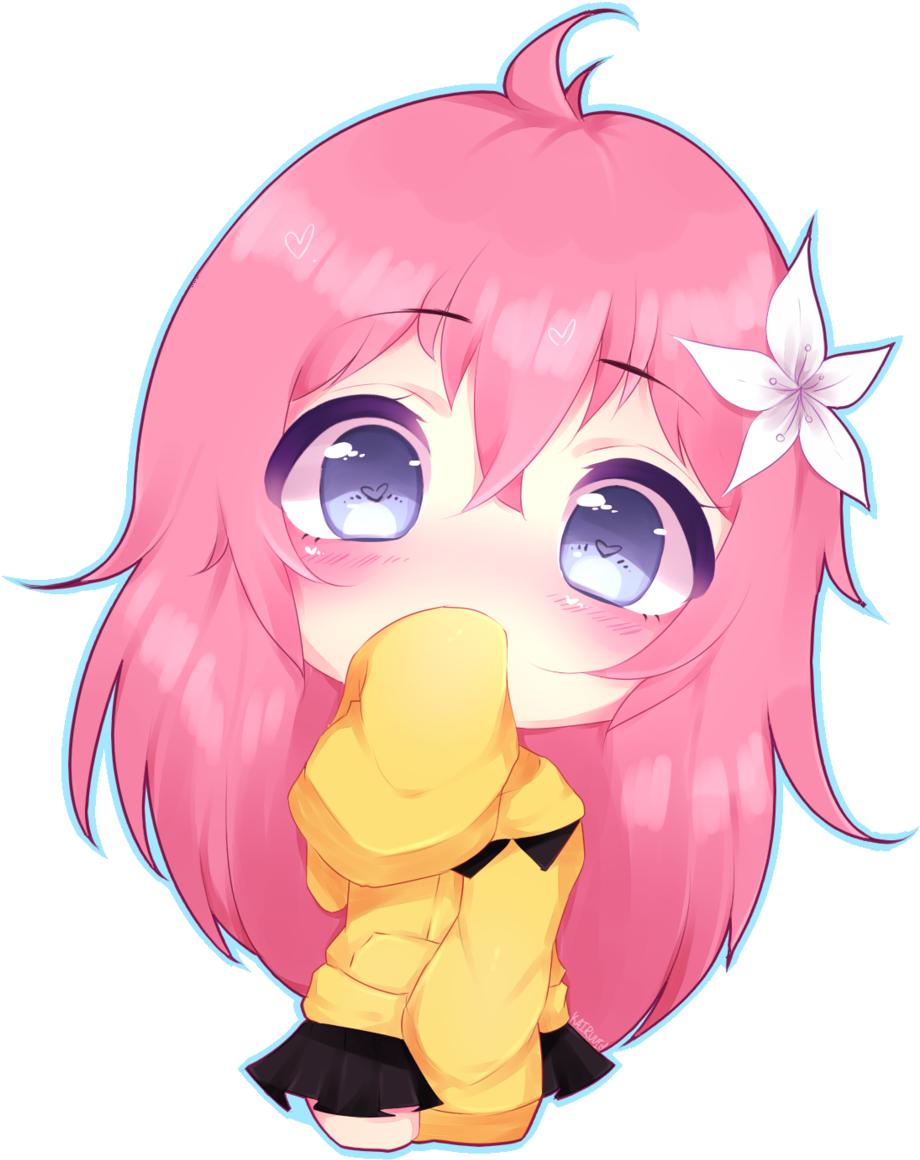 She Likes The Quiet Only Her Own Voice Satisfies Her - Kawaii Chibi Png (1024x1207)