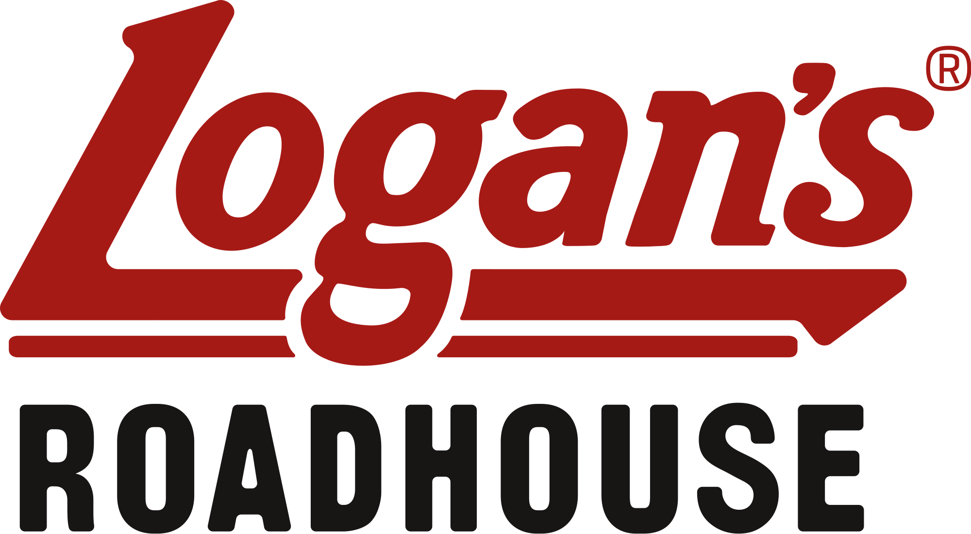Open - Logan's Roadhouse Logo Vector (2000x1100)