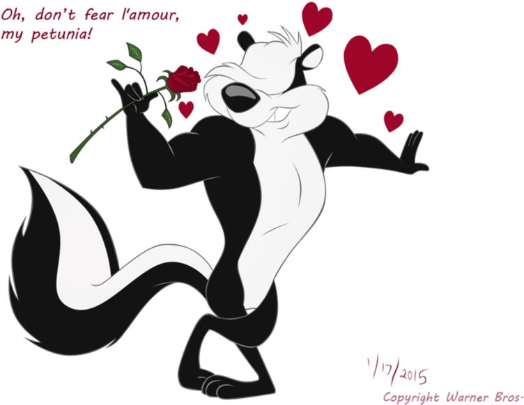 Pitu Le Pew By Ferryqueen - Pepe Le Pew Valentine's (1022x781)