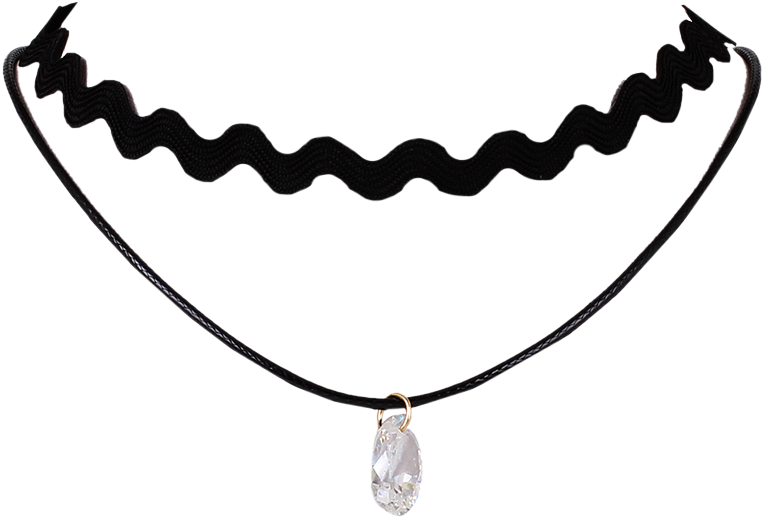 Rhinestone Clipart Transparent - Choker Necklace Png (800x1064)
