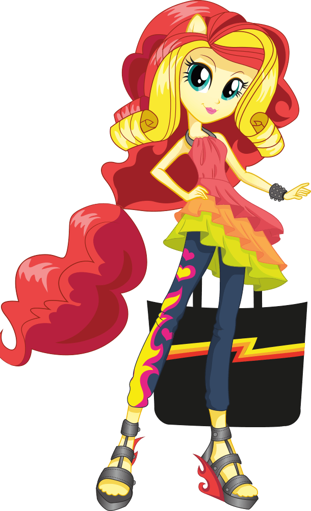 Sunset Shimmer - Mlp Eg Rainbow Rocks Sunset Shimmer (610x1000)