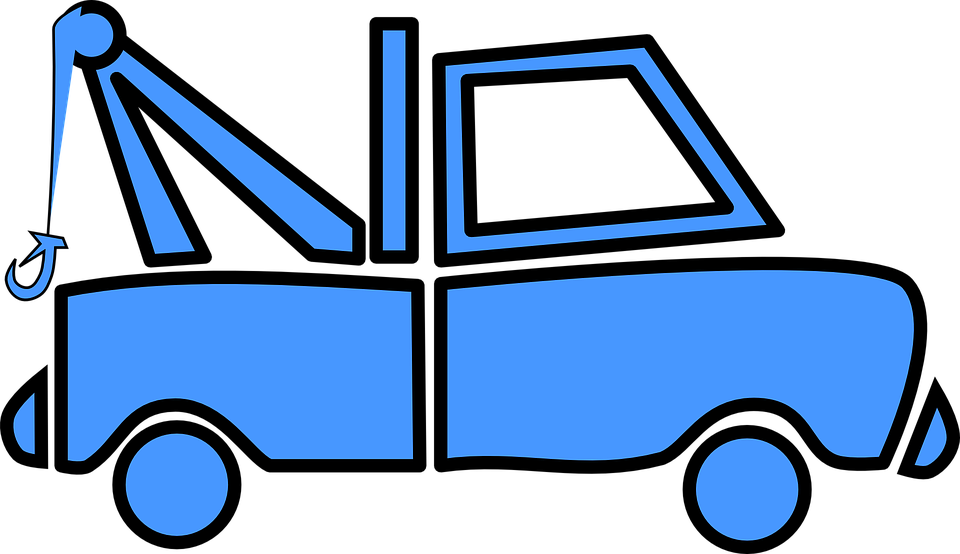 Car Towing - Oto Kurtarma Araçları Çizim (960x554)