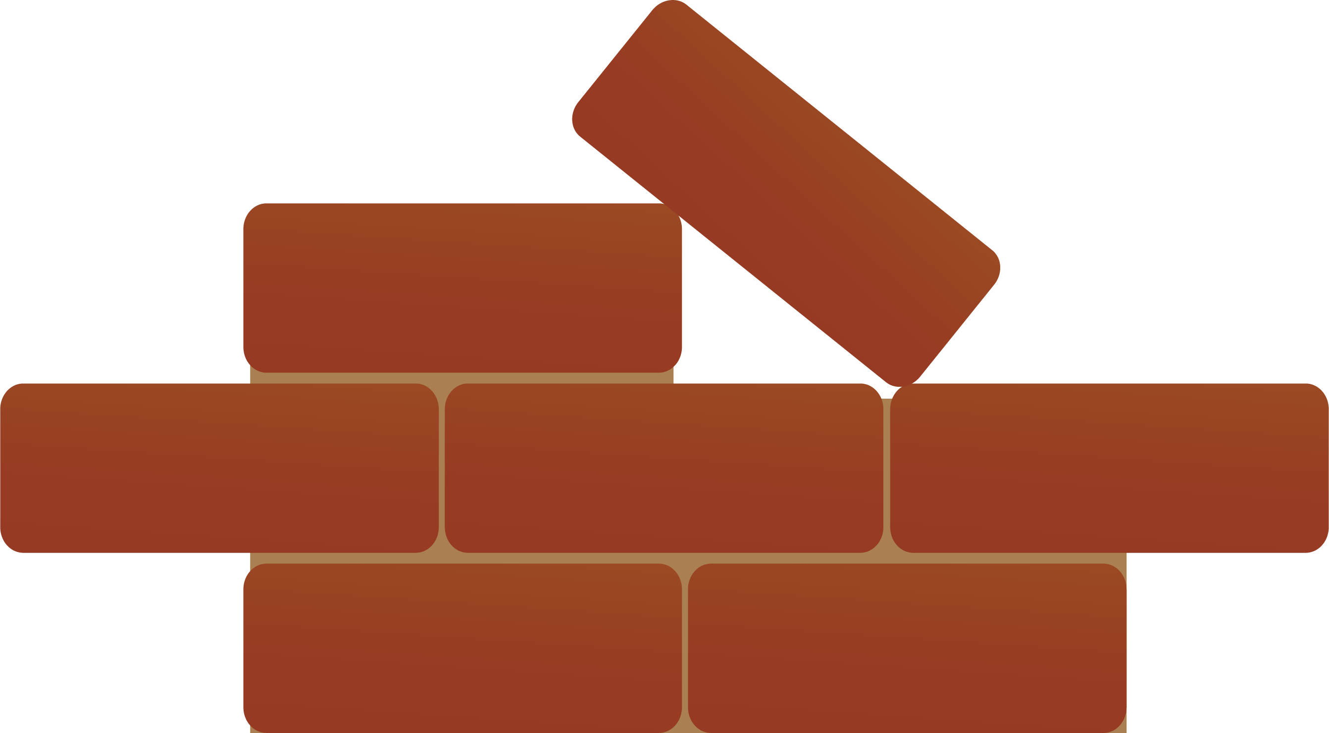 Brick Wall Png Vector Element - Brick Icon (2684x1482)