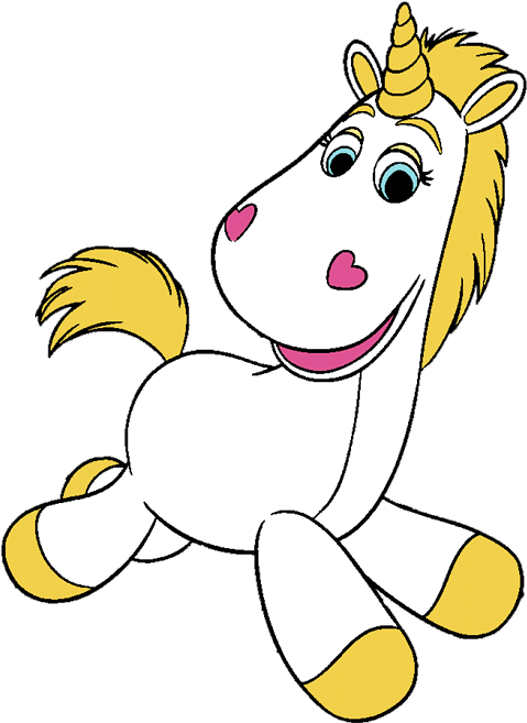 Toy Story 3- Buttercup The Plush Unicorn Toy - Toy Story Buttercup (500x676)