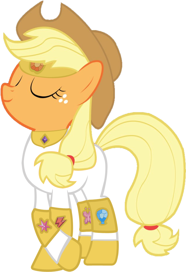 Applejack's Armor Of Harmony By Doctorxfizzle On Deviantart - Mlp Elements Of Harmony Applejack (752x1062)