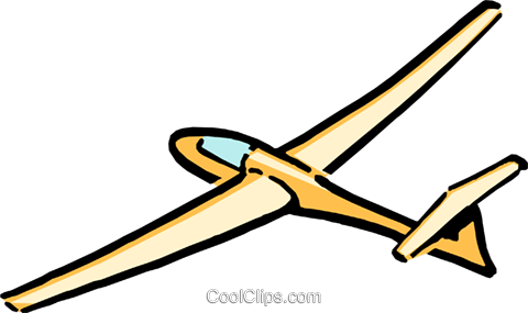 Cartoon Glider Royalty Free Vector Clip Art Illustration - Illustration (480x285)