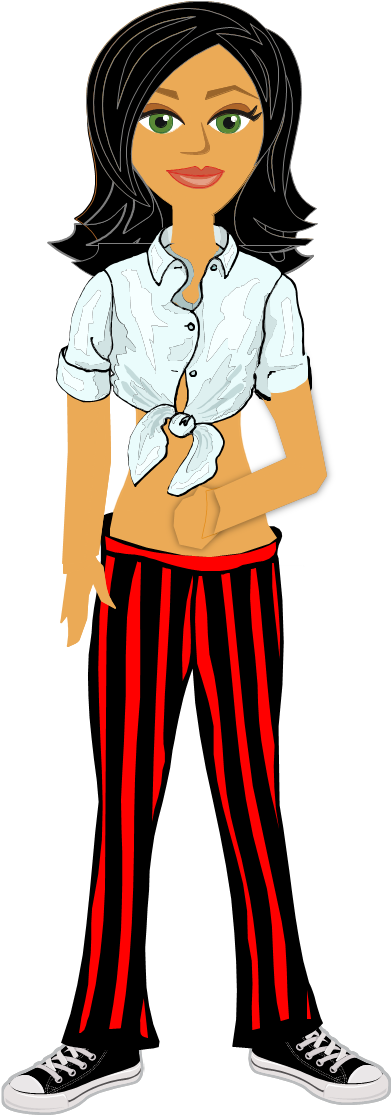 Ungroup), Resize, And Place Over The Shirt/shoes Of - Cartoon (1081x1146)
