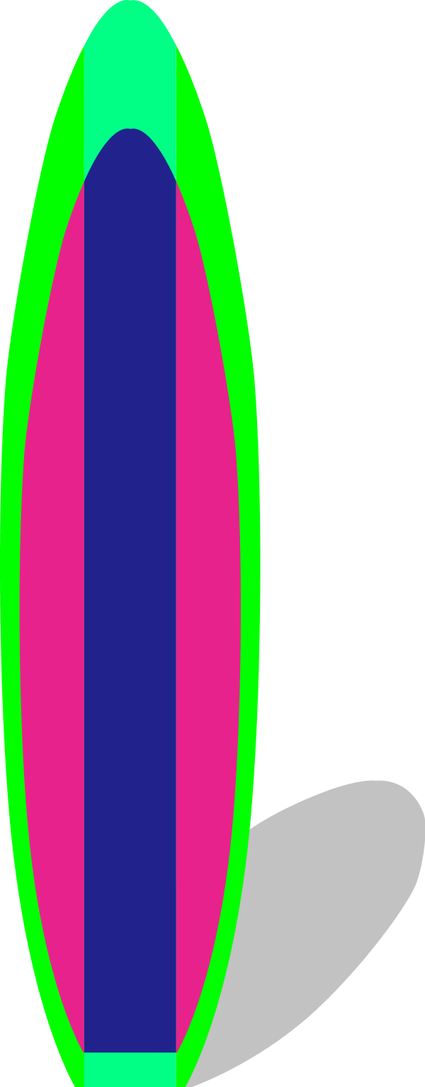 Surfboard Clipart Clipart - Clip Art (600x1534)