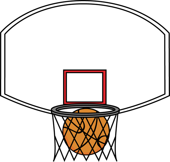 Basketball Backboard And Ball - Basketball Backboards Clip Art (550x524)
