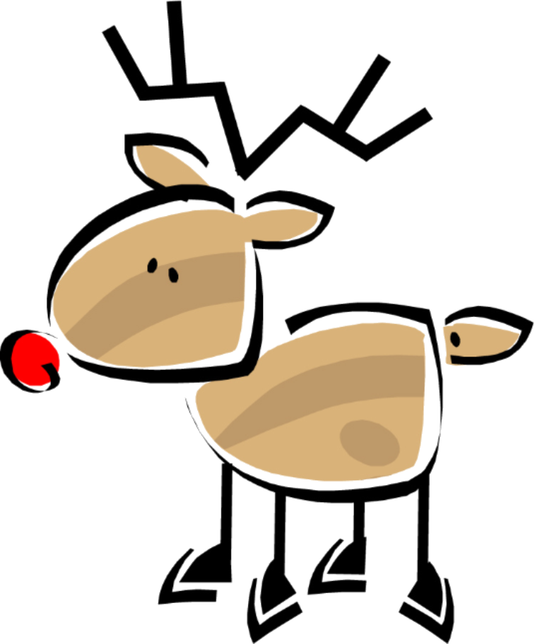 Reindeer Clipart Dash - December Clip Art (757x912)
