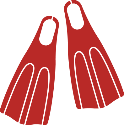 Flipper Clipart - Flippers Clipart (395x400)
