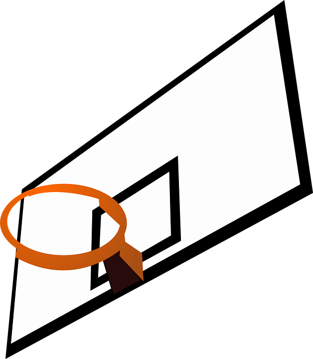 Clip Arts Related To - Basketball Hoop Clip Art (628x720)