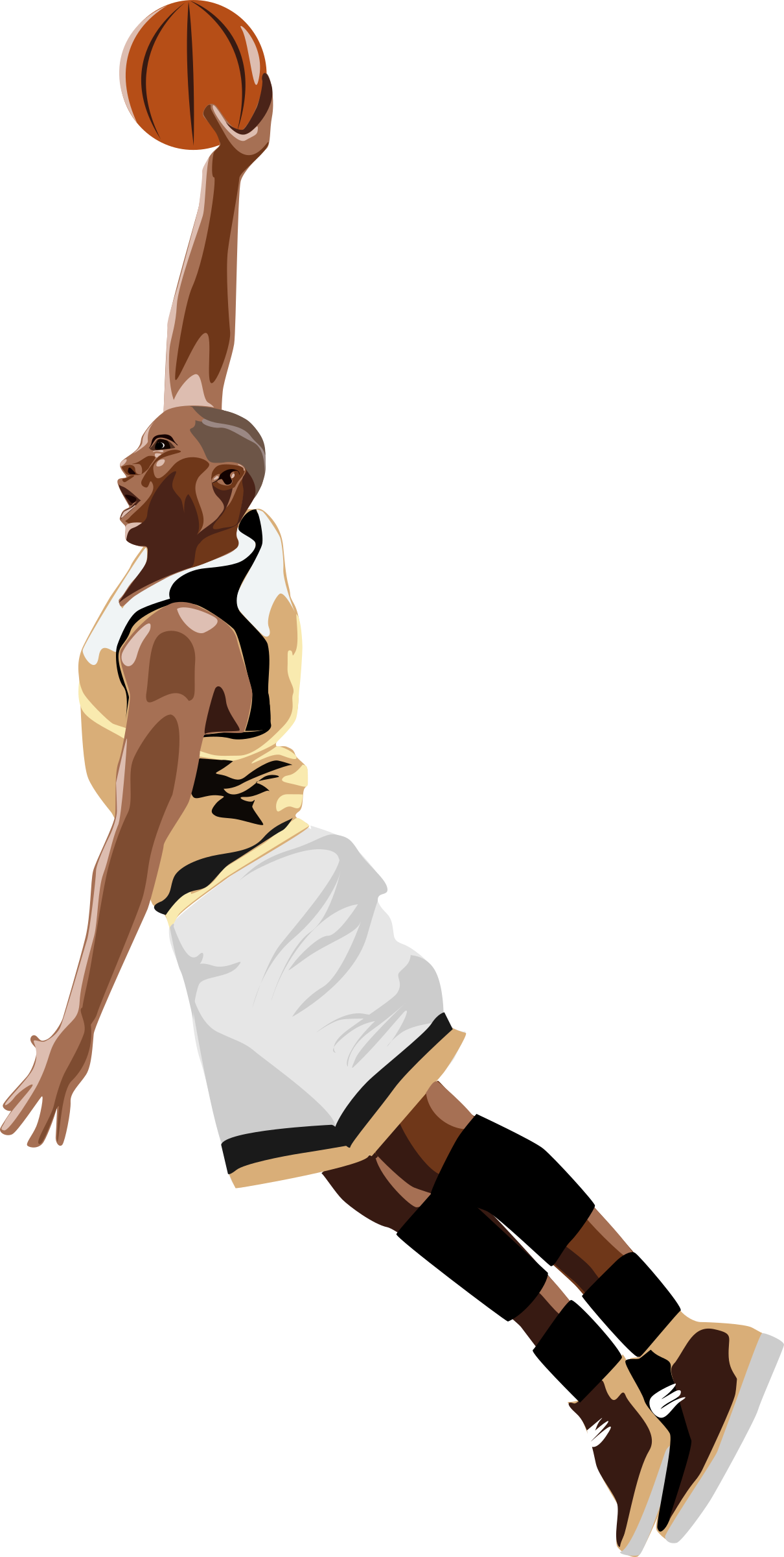 Basketball Slamdunk Clip Art - Slam Dunk Png (2000x3976)