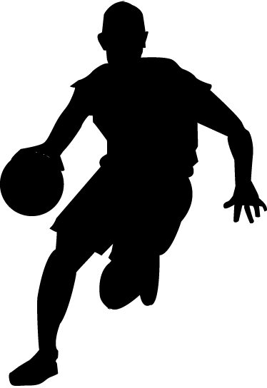 Image Result For Basketball Silhouettes For Little - Basketball Silhouette (374x544)