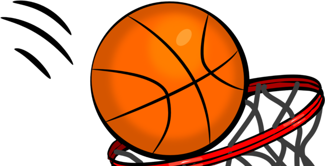 Basketball - Basketball Hoop Clip Art (649x325)