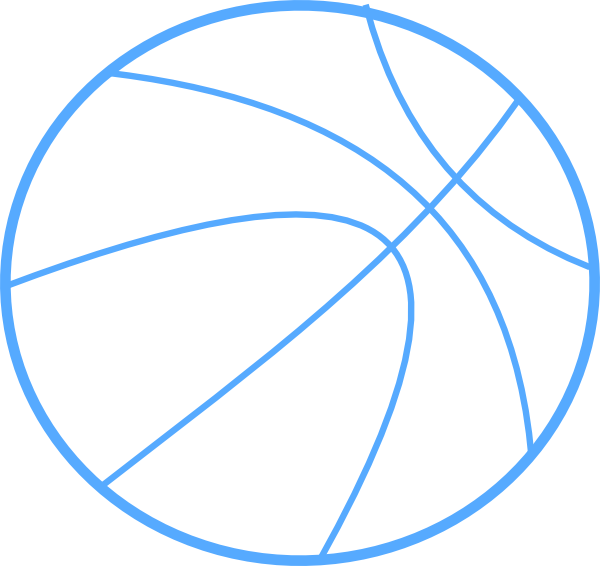 Basketball Clipart Blue (600x566)