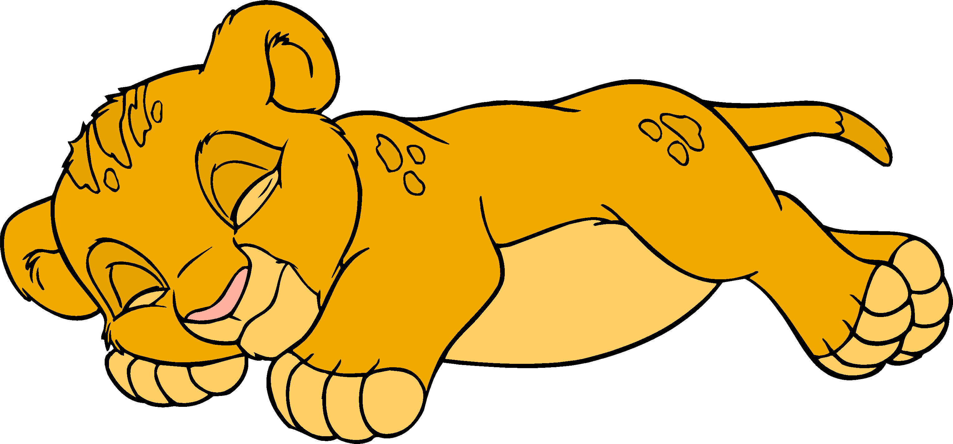Lion King Png - Roi Lion Simba Bébé (3051x1423)