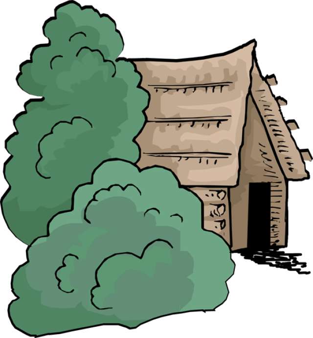 Mountain - Log Cabin (640x691)