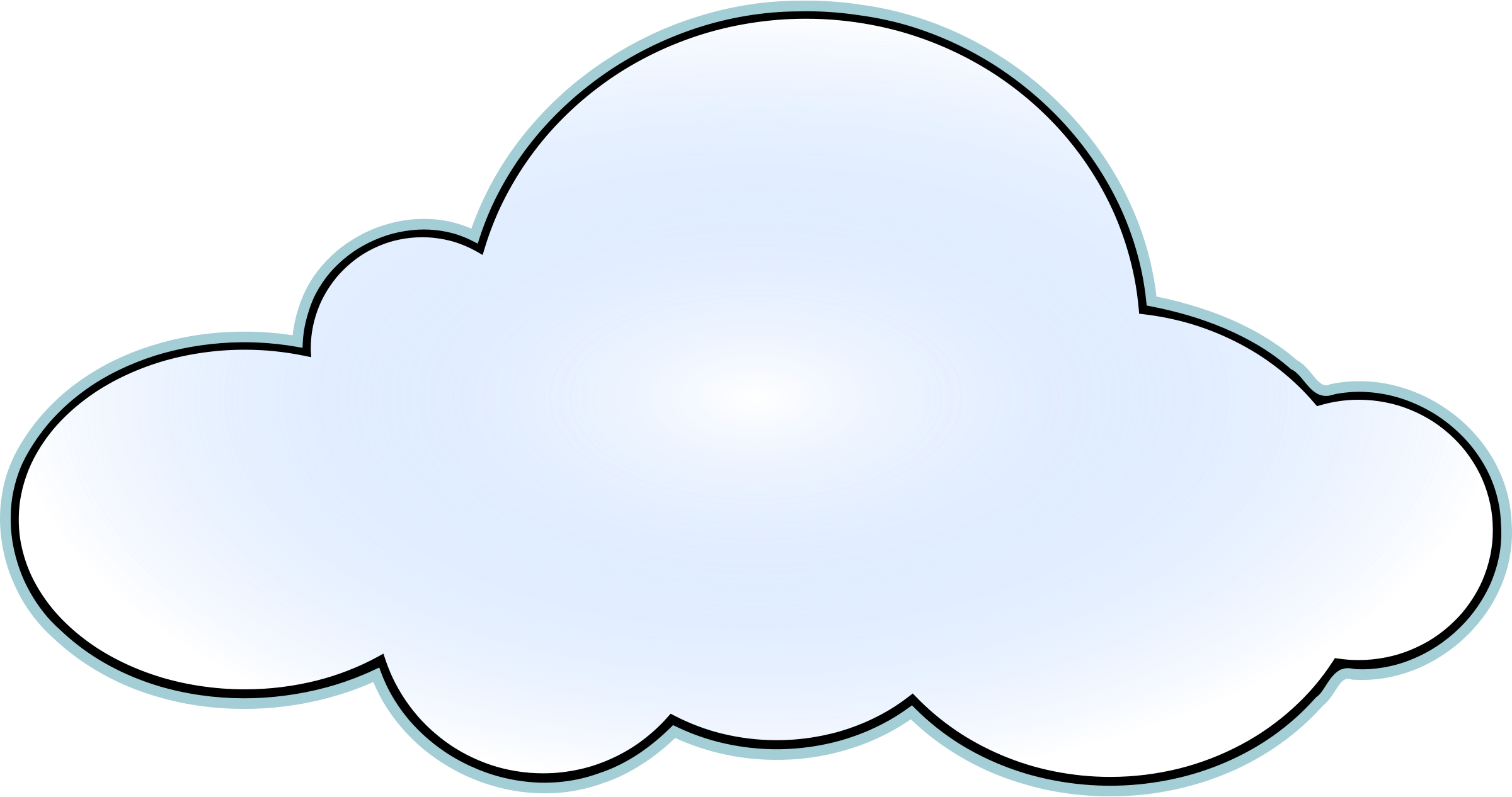 Image Of Cloud Clip Art - Clouds Clipart (2400x1266)