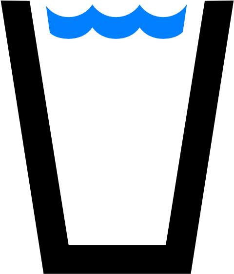 Water Glass Clip Art At Vector Clip Art - Glass Of Water Moving Clipart (504x599)