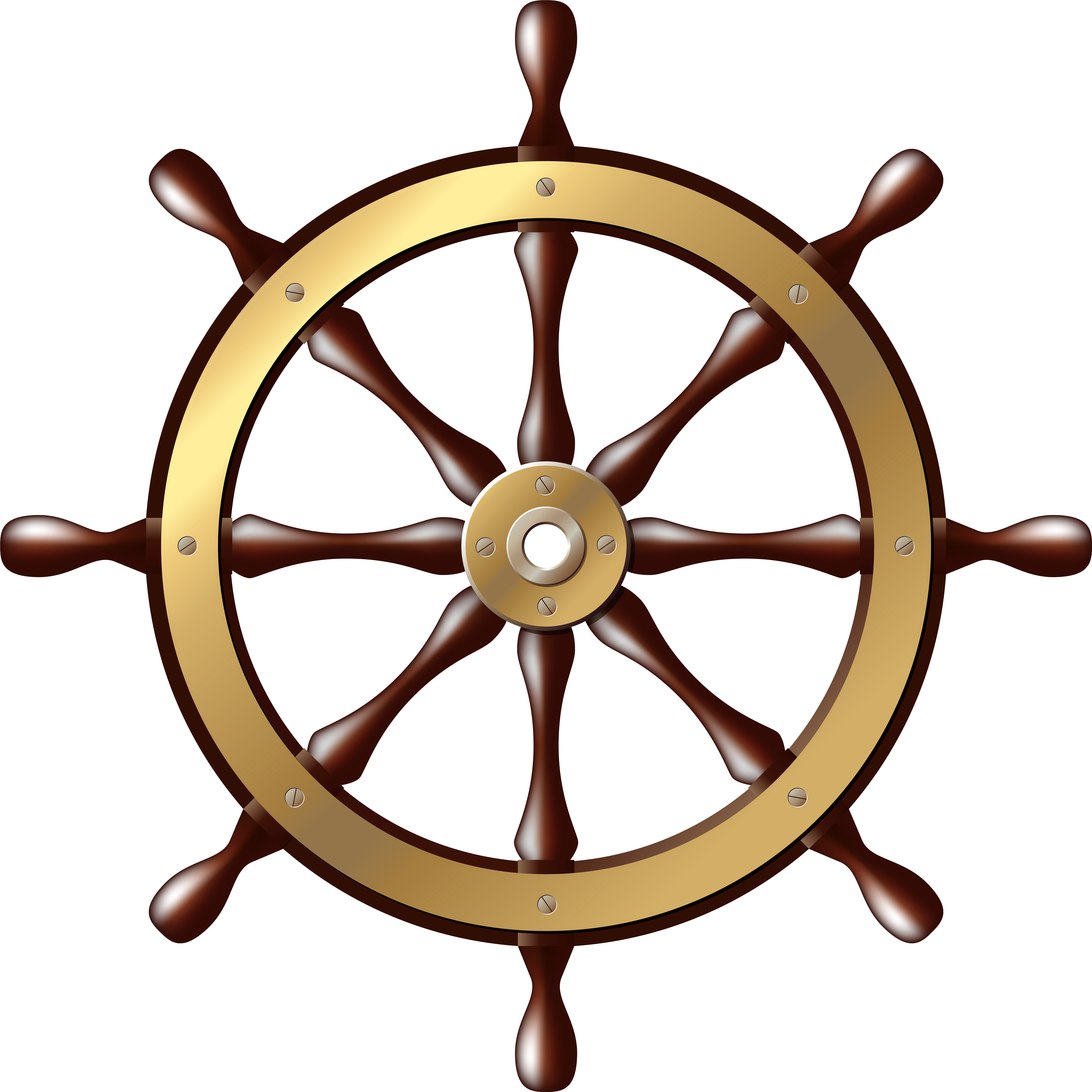 Ship Wheel Png Clip Art - Ship Wheel Png Clip Art (8000x8000)