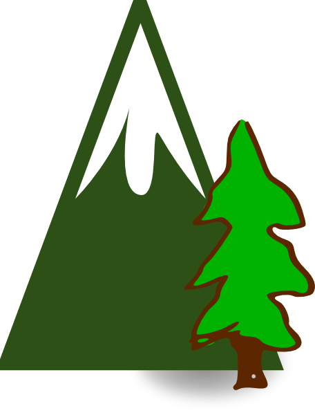 How To Set Use Evergeen Mountain Svg Vector - Clip Art (456x597)
