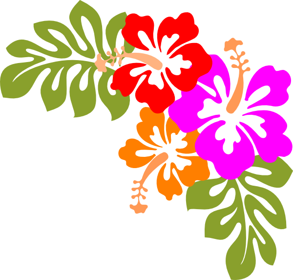 Hawaiian Shirt Clip Art Free Clipart Images - Hawaiian Flowers Transparent Background (600x573)