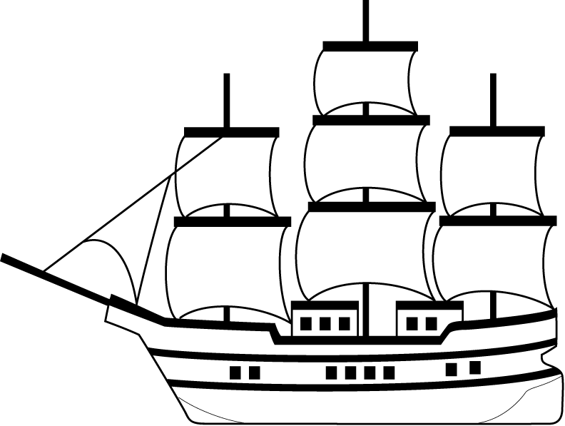 Caravel Ship Boat Drawing Clip Art - Slave Ship Clip Art (792x597)