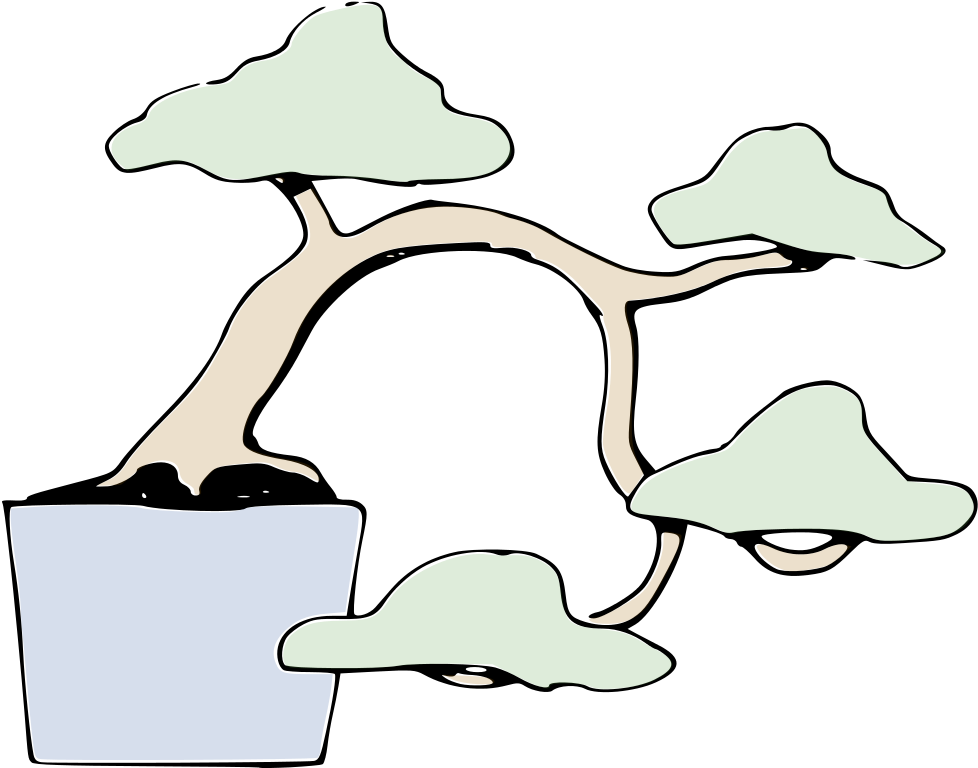 File - Bonsai Halbkaskaden-form - Svg - Bonsai Styles (1024x1024)