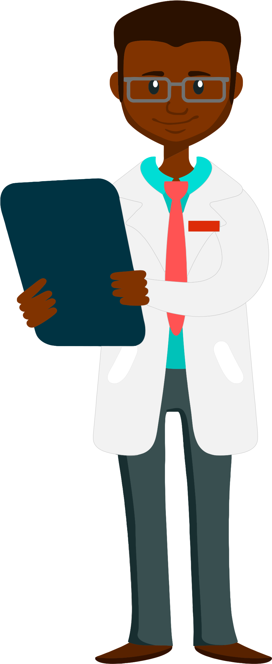 Doctor - African American Doctor Clipart (1096x2400)