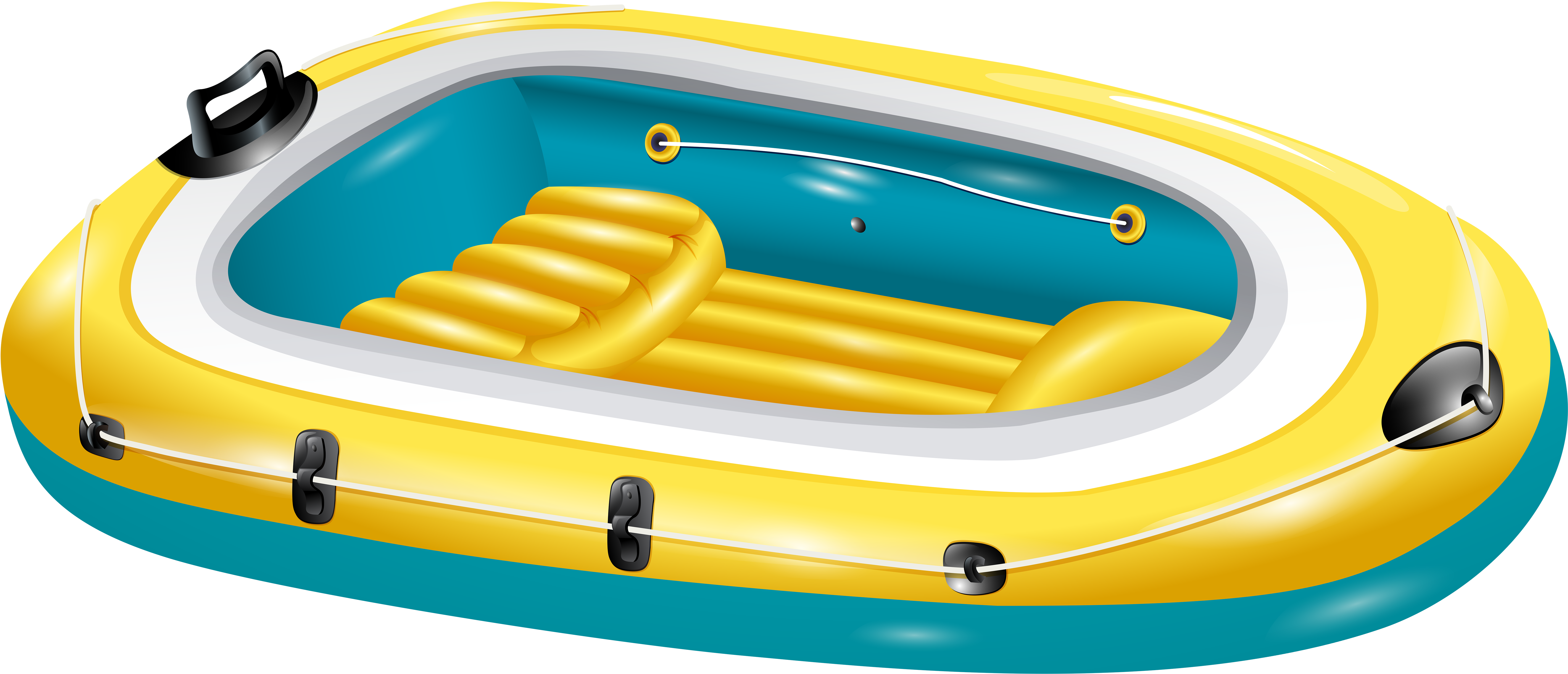 Summer Boat Transparent Clip Art Image Gallery Yopriceville - Inflatable Boat Clipart (7000x3117)