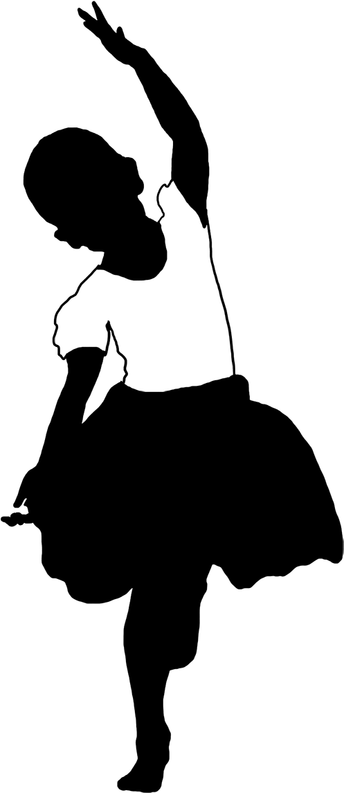 Beautiful Silhouettes Of Children - Silhouette (556x1181)