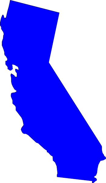 California Dem State Clip Art - Slave And Free States Map (348x598)