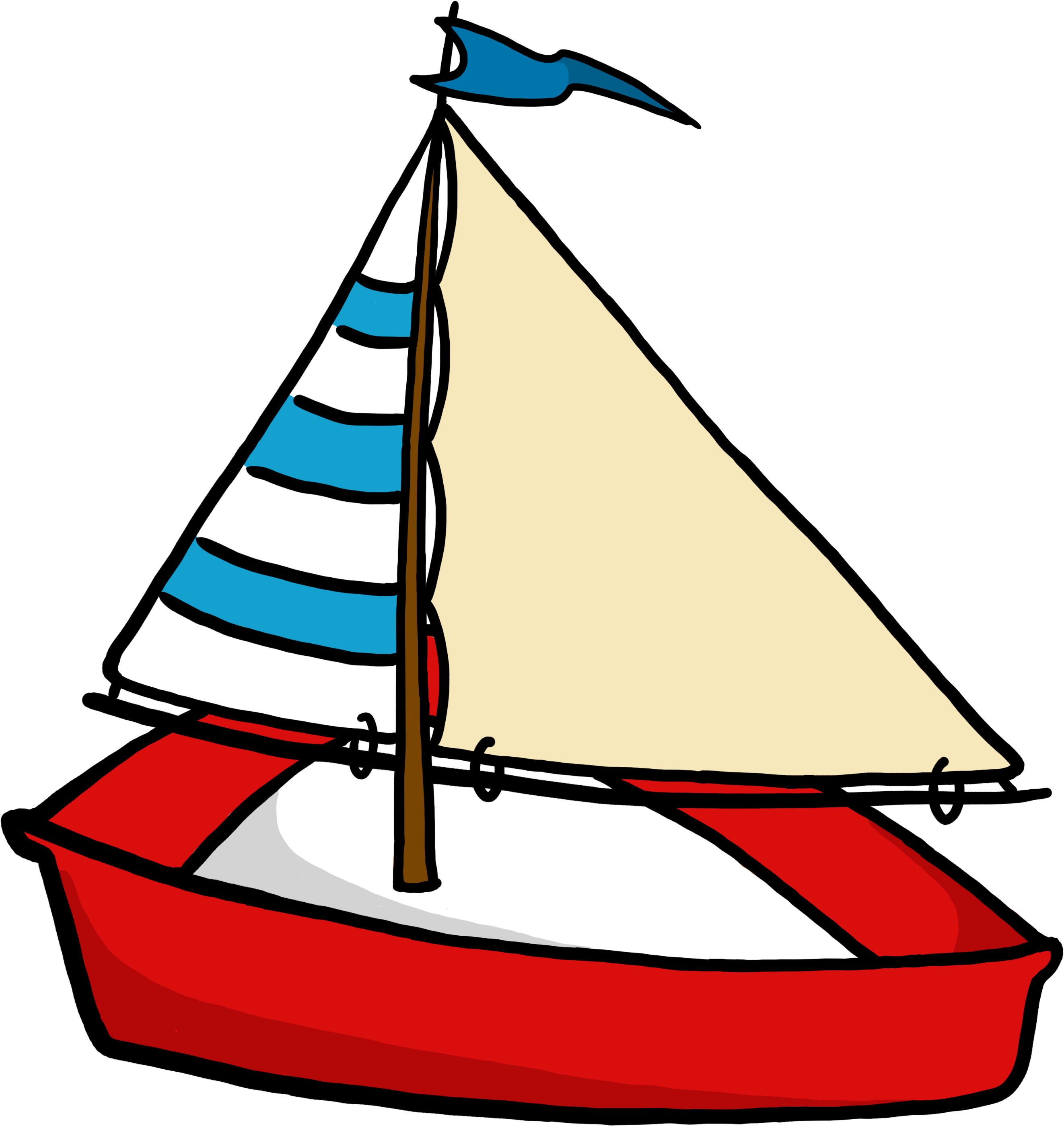 Clip Art Boat Png - Boat Cartoon Transparent Background - (4000x3000) Png  Clipart Download