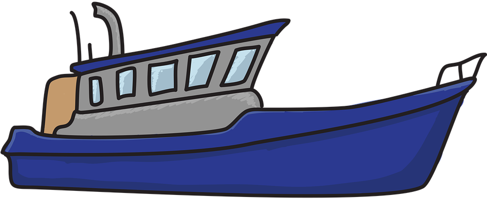 Boat, Sea, Ocean, Spring, Horizon, Water - Cartoon (960x480)