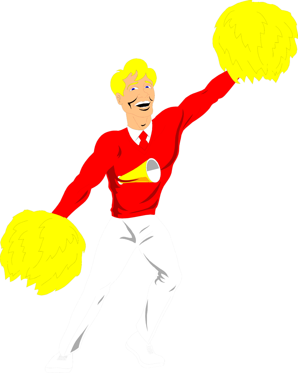 Free Cheer Sillohette Clip Art Black And White Cheerleader - Realverse (958x1200)