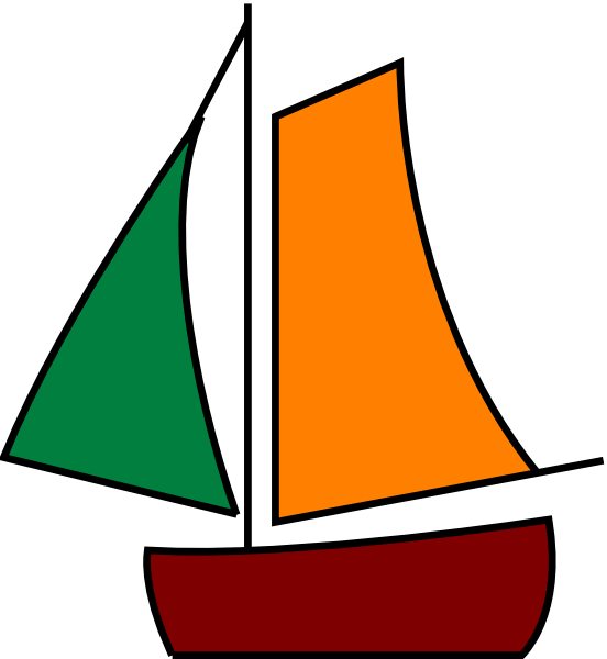 Sailing Boat White Clip Art - Sail (552x600)