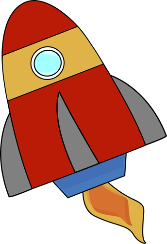 Red Rocket - My Cute Graphics Rocket (344x500)