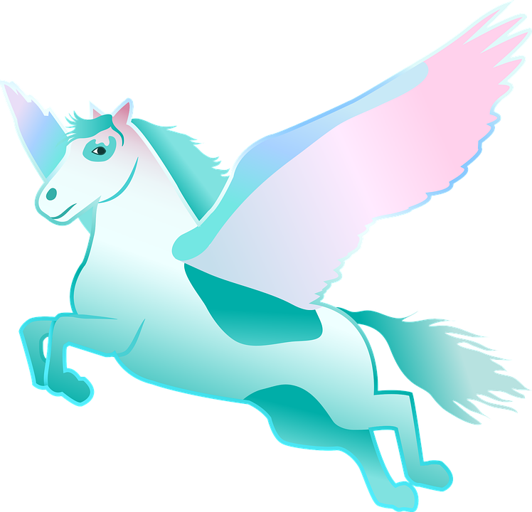 Pegasus, Horse, Animal, Wings, Mythology - Gambar Vektor Kuda Terbang (748x720)