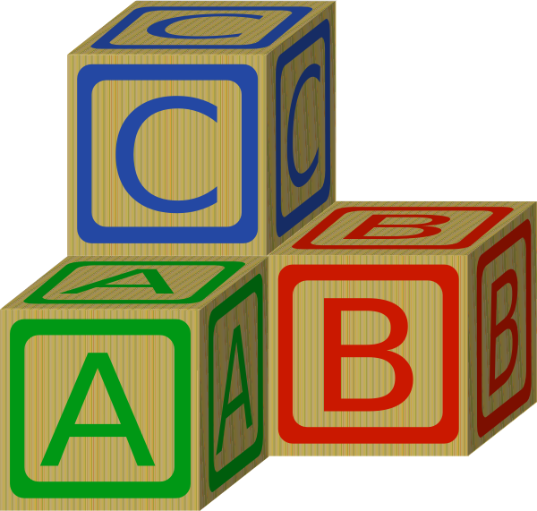 Abc Blocks Clip Art At Clker Com Vector Clip Art Online - Block Clipart (640x608)
