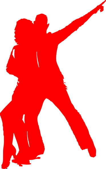 Tango Couples Clip Art - Dancing Retro Png (372x593)