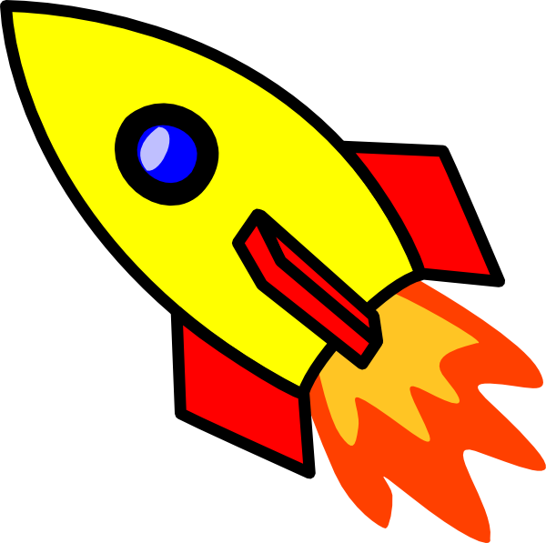 Spaceship Clipart - Rocket Ship Cut Out (600x597)
