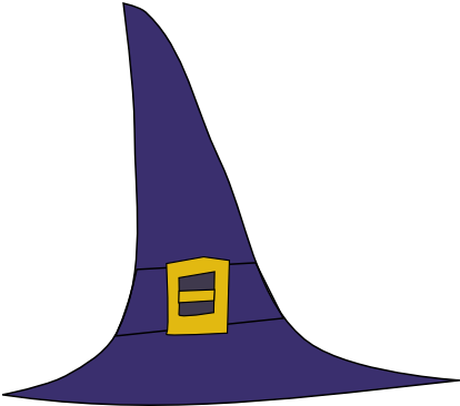 Hats Clip Art - Witchea Hat Clipart Transparent (442x394)