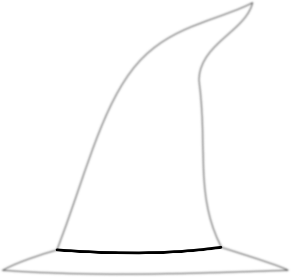 Black Witch Hat Clipart Collection - Witch Hat (600x572)