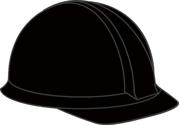 Black Hard Hat Clip Art At Clker - Hard Hat (640x480)