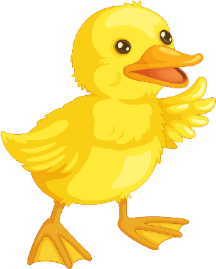 Cute Cartoon Baby Duck Clipart - Ducklings Cartoon (400x400)