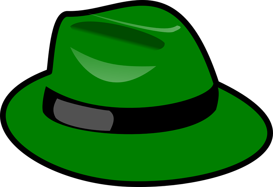 Green Hat Clip Art At Clker Vector Clip Art - 6 Sombreros Para Pensar (960x656)